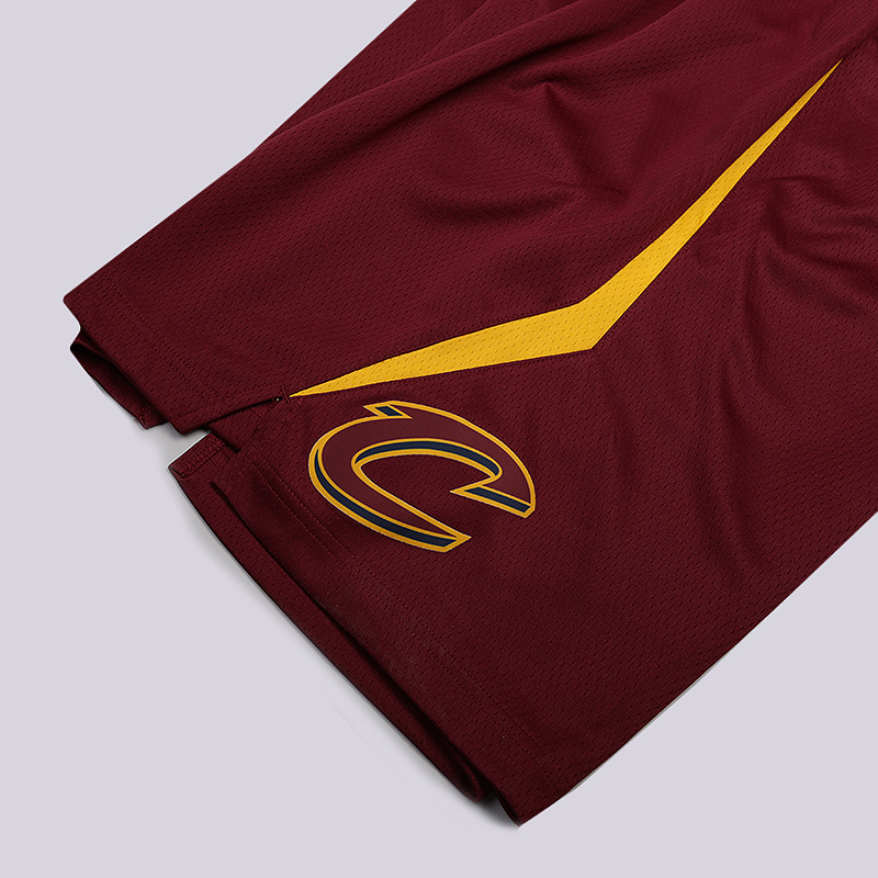 мужские бордовые шорты Nike Cleveland Cavaliers Icon Edition Swingman NBA Shorts 866793-677 - цена, описание, фото 2